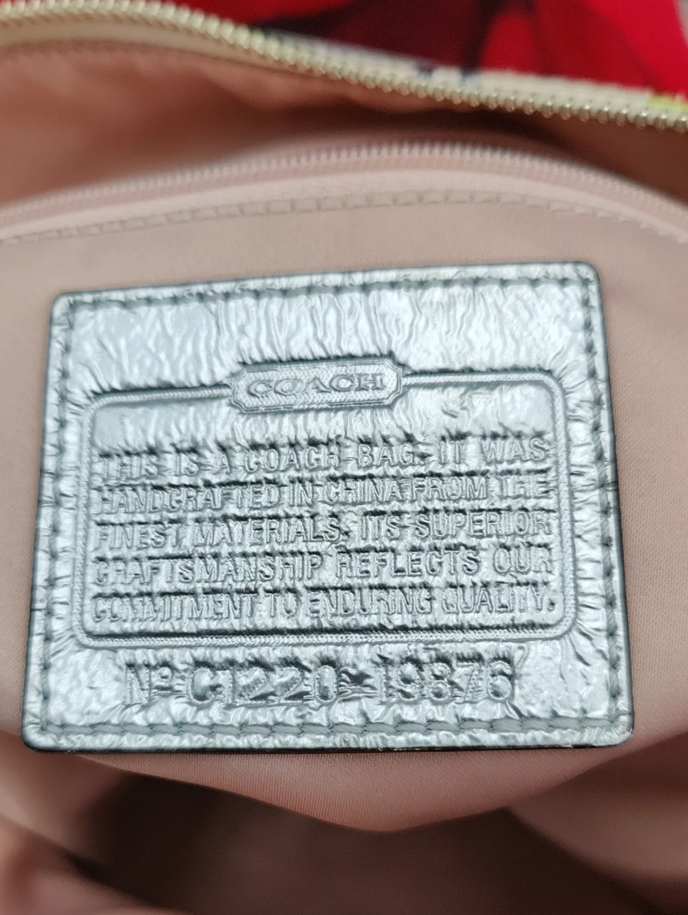 Coach Poppy Ikat Signature C Tote